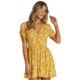 Billabong Twirl Twist Dress - Womens, Burnt Gold, Small, JD04VBTW-BUG-S