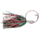 Billy Baits Mini Turbo Slammer Trolling Lure, Rigged &amp; Ready, 135LB AFW Cable, 3 ft, 17/0 Hook, Green/Gold/Red/Red, BB-MTSBC18A