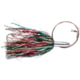 Billy Baits Mini Turbo Slammer Trolling Lure, Rigged &amp; Ready, 135LB AFW Cable, 3 ft, 17/0 Hook, Green/Gold/Red/Red, BB-MTSBC18A