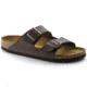 Birkenstock Arizona Birko-Flor Cork-Latex Footbed Sandal - Womens, Dark Brown Birko-Flor, Medium, 45, 51701-45