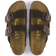 Birkenstock Arizona Birko-Flor Cork-Latex Footbed Sandal - Womens, Dark Brown Birko-Flor, Medium, 45, 51701-45