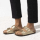 Birkenstock Arizona Birko-Flor Sandals - Womens, Gold, 41, 1016110-R-41