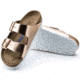 Birkenstock Arizona Metallic Soft Footbed Sandal - Womens-Copper-Narrow-40