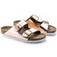 Birkenstock Arizona Metallic Soft Footbed Sandal - Womens-Copper-Narrow-40