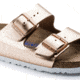 Birkenstock Arizona Metallic Soft Footbed Sandal - Womens-Copper-Narrow-40