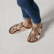 Birkenstock Arizona Metallic Soft Footbed Sandal - Womens-Copper-Narrow-40