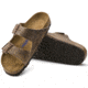 Birkenstock Arizona Soft Footbed Oiled Nubuck Leather Sandals, Tobacco Brown, Narrow, 37, 552813-37