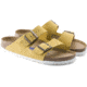 Birkenstock Arizona Soft Footbed Suede Leather Sandals - Womens, Ochre, 39, 1015889-R-39