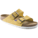 Birkenstock Arizona Soft Footbed Suede Leather Sandals - Womens, Ochre, 39, 1015889-R-39