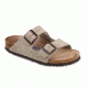 Birkenstock Arizona Suede Soft Footbed Sandal - Women's-Taupe-Narrow-38