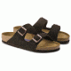 Birkenstock Arizona Suede Soft Footbed - Women's, Mocha, 35 95131-1-35