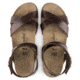 Birkenstock Lola Leather Cork-Latex Footbed Sandals - Womens, Cognac Leather, Narrow, 37, 1009237-37