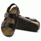 Birkenstock Milano Amalfi Leather Soft Footbed Men's, Testa Di Moro, 39 23454-1-39