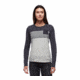 Black Diamond LS Campus Tee - Womens, Nickel Hthr/Carbon/Black Hthr, Small, AP7300649234SML1