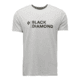 Black Diamond Mini Stacked Short Sleeve Tee - Mens, Nickel Heather, Medium, AP7524891014MED1