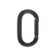 Black Diamond Oval Keylock Carabiner, Black, One Size, BD2101630002ALL1