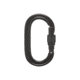 Black Diamond Oval Keylock Screwgate Carabiner, Black, One Size, BD2102080002ALL1