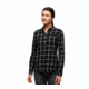 Black Diamond Serenity LS Flannel Shirt - Womens, Black/Alloy Plaid, Large, AP7530079219LRG1
