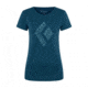 Black Diamond Snodiamond Tee - Womens, Azurite, Extra Large, AP7300684022XLG1
