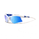 Bliz Pace Sunglasses-White/Blue-Smoke/Blue Multi