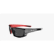Bliz Rider Sunglasses-Black/Red-Smoke/Silver Mirror