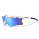 Bliz Velocity XT Sunglasses-White-Smoke/Blue Multi