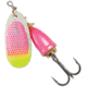 Blue Fox Classic Vibrax 01, Sinking, 2-19/50in, 1/8oz, Pink Scale/ Chartreuse Tip UV, 60-10-314IC
