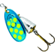 Blue Fox Classic Vibrax Spinner, 1/4 oz, Blue/Fluorescent Yellow/Silver, 60-30-329IC