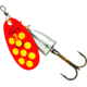 Blue Fox Classic Vibrax Spinner, 1/4 oz, Fluorescent Red/Fluorescent Yellow/Silver UV, 60-30-326IC