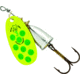 Blue Fox Classic Vibrax Spinner, 1/4 oz, Fluorescent Yellow/Fluorescent Green/Silver UV, 60-30-327IC
