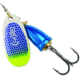 Blue Fox Classic Vibrax Spinner, 3/8 oz, Blue Scale/Chartreuse Tip UV, 60-40-316ICIC