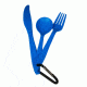 Blue Sky Gear PackWare Camping Utensils with Biner, Blue 32-02073-00