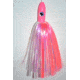 Blue Water Candy Bullet Jag, 9in, 3-1/4oz, Pink/White Skirt/Pink Head, 55002