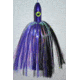 Blue Water Candy Bullet Jag, 9in, 3-1/4oz, Purple/Black Skirt/Black Head, 55015