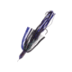 Blue Water Candy HOO-DA-BOMB JAG over 8oz. Squid Skirt w/tandem 9/0 Hook Set, 480# Cable, Purple/Black, 58515