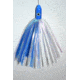 Blue Water Candy Mini Jag, 6in, 5/8oz, Blue/White Skirt/Blue Head, 52007