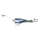 Blue Water Candy Wedgie Slow Troll Saltwater Lure, Supreme Blue/Silver Squid &amp; Mylar on Silver Head, 39903