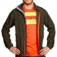Blurr Motive Jacket - Mens-Charcoal Pinstripe-Large
