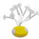 BnR Tackle Clear T-Stops X-Large, 2-4lb, 40 pack, SBSTXL