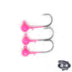 BnR Tackle Worm Keeper Hot Pink 1/8oz 3 pack, WKHP1/8