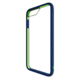 Bodyguardz Unequal iPhone 6 Plus/7 Plus Contact Case, Nvy/Gr, Navy/Green, Tpu/Silicone, 1 Year Mfg Warranty, BG-48282