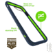 Bodyguardz Unequal iPhone 7 Contact, Navy/Green, Navy/Green, BG-47506