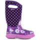 Bogs Classic Flower Dots Boot,Plum,Size 1 71436-500-1