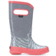 Bogs Rain Zebra Boot,Light Gray Multi,Size 4 71740-066-4