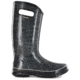 Bogs Womens Linen Rain Boot,Black,Size 12 71434-001-12