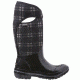 Bogs Plimsoll Plaid Tall Rubber Boot - Womens-Black-Medium-7 US