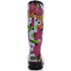 Bogs Womens Spring Flowers Rain Boot,Black Multi,Size 9 71897-009-9