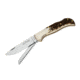 Boker 500/2Sce Fox Multihunter Stag2 Folding Knife, 3.3in, N690, Uncoated, Brown, 500/2SCE