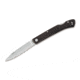Boker Fox Folder Carbon Fiber Fixed Blade Knife, 3.3in, Carbon Steel, Uncoated, Black, 573CF