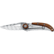 Boker Trendy Damascus Coco Folding Knife, 2.16in, Cocobolo Wood, Brown, 463DCB